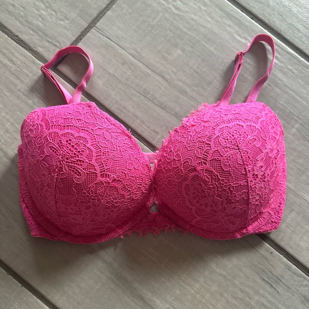 PINK fuchsia push up bra